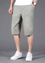 Buy Lymio Men Shorts | Men Shorts Cotton Casual (Shorts-32-Light Grey-L) - Image 2