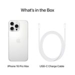 iPhone 16 Pro Max 256 GB 5G Mobile Phone with Camera Control, 4K 120 fps Dolby Vision and a Huge Leap in Battery Life. Works with AirPods; White Titanium : : Electronics - Image 6