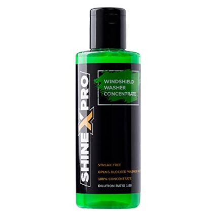 ShineXPro Windshield Washer Fluid For Car - 200mL - Car Windshield Cleaner Liquid In Concentrate Form (20mL Enough For 1L Tank) - Get A Streak Free Finish With Our Car Wiper Liquid  : Car & Motorbike