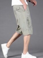 Buy Lymio Men Shorts | Men Shorts Cotton Casual (Shorts-32-Light Grey-L) - Image 4