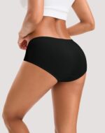 Buy INNERSY Womens Underwear Cotton Hipster Panties Regular & Plus Size 6-Pack, Black-white-grey, Medium - Image 3