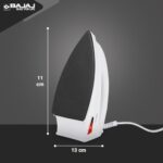 Buy Bajaj DX-6 1000 Watts Dry Iron | Advance Soleplate And Anti-Bacterial German Coating Technology | Thermol Fuse Safety | Auto Shut-Off | Cool Touch Body | 2 Yr Warranty 【White】 Online at Low Prices in India -  - Image 6