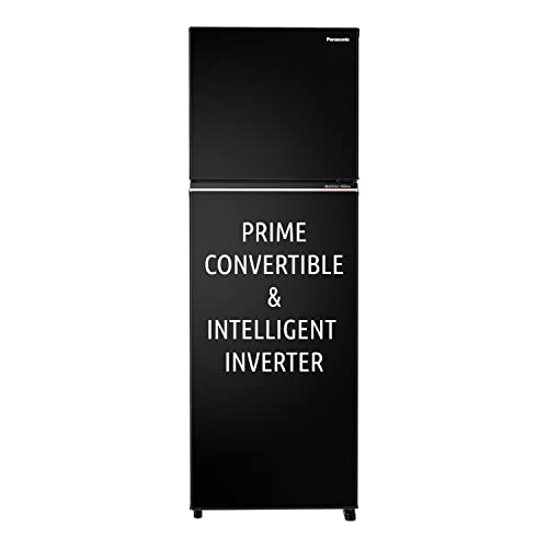 31724vghIYL.jpg Panasonic 338 L 3 Star Prime Convertible 6-Stage Smart Inverter Frost-Free Double Door Refrigerator (NR-TG355CPKN, Diamond Black, Jumbo Fresh Vegetable Basket, Net Capacity 304L) : Home & Kitchen - Image 1