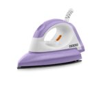 Buy USHA Armor 1100 watts Dry Iron with Shock Proof Plastic Body | Single Coat Black Non Stick Soleplate for Longer Durability|Overheat Safety Shutoff |180° Swivel Cord | 2 Years Warranty|(Purple & White) Online at Low Prices in India -  - Image 3