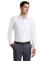 Symbol Premium Men's Cotton Non-Iron Formal Shirt (Regular Fit | Solid) (SP-M-S24-FS-02_White_46)  : Clothing & Accessories