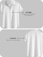 Leriya Fashion Men's Regular Fit Shirt White  : Clothing & Accessories - Image 4