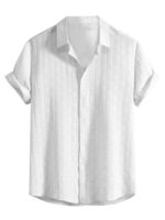 Leriya Fashion Men's Regular Fit Shirt White  : Clothing & Accessories