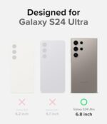 Ringke Silicone Magnetic Compatible with Samsung Galaxy S24 Ultra Back Case Cover Powerful Magnet 3-Layer Liquid Silicone Long Lasting Silky Feel Anti-Fingerprint - Black  : Electronics - Image 2