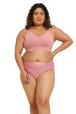Buy Van Heusen Women Minimizer Bra - Cotton Elastane - Wireless, Non Padded, Full Coverage, Plus Size_22011_Old Rose_42DD