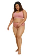 Buy Van Heusen Women Minimizer Bra - Cotton Elastane - Wireless, Non Padded, Full Coverage, Plus Size_22011_Old Rose_42DD - Image 7