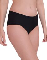 PLUMBURY Women's Other hipsters (Pack of 2) (SEAMLESS HIPSTER PANTY_Black/Beige_M)  : Fashion - Image 3
