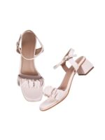 Buy TRYME Voguish Scrunch Ruched Strap Block Heels Comfortable Party Kitten Heels for Womens & Girls