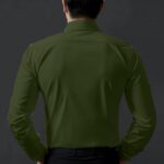 DEELMO Men's Stylish Solid Satin Casual Shirt for Men Full Sleeves| Poly Satin Silk Shirt  : Clothing & Accessories - Image 3