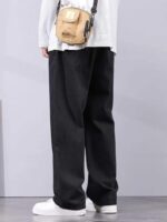 Buy JAAR FASHION Loose Fit Jeans for Men – Oversized Mid Rise Baggy Denim Pants (in, Numeric, 32, Regular, Standard, Black) - Image 3