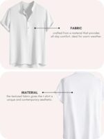 Buy Leriya Fashion Men's Half Sleeve Casual Plain T-Shirt – Stylish & Comfortable (Available in Plus Size and Combo Pack of 2) White - Image 4