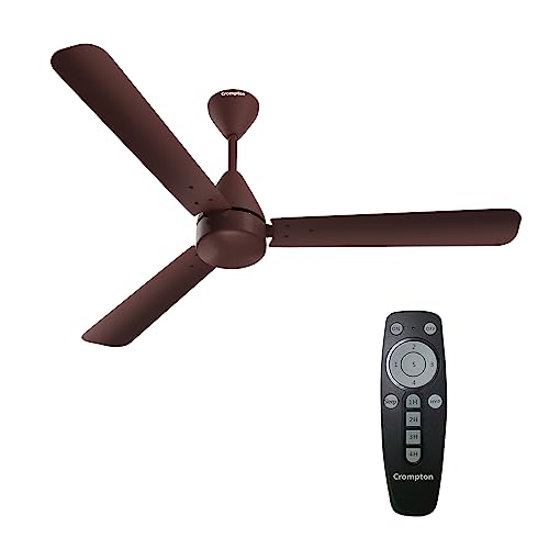 31bz5A-34KL.jpg Buy Crompton Energion Hyperjet 1200mm BLDC Ceiling Fan | Point Anywhere Remote Control | BEE 5 Star Rated Energy Efficient | Superior Air Delivery | Anti-Rust | 2 Year Manufacturer Warranty | Brown Online at Low Prices in India - - Image 1