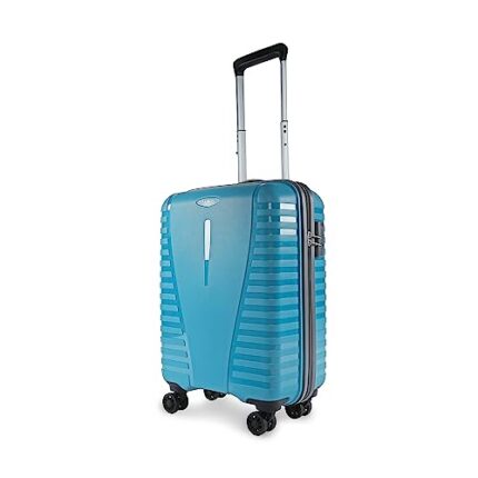 Buy Aristocrat Airpro 55 cms Small Cabin Polypropylene Hardsided 8 Wheels Luggage/Suitcase/Trolley Bag- Coral Teal Blue | 7-Year Warranty