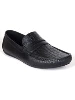 Buy AJANTA Mens Black Loafers FK0077