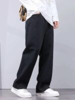 Buy JAAR FASHION Loose Fit Jeans for Men – Oversized Mid Rise Baggy Denim Pants (in, Numeric, 32, Regular, Standard, Black) - Image 2