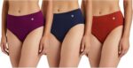Buy Van Heusen Women Hipster Panty - 100% Super Combed Cotton - Pack of 3 - Anti Bacterial, No Marks Waist, Wicking_11102_Dark Assorted Print_XL