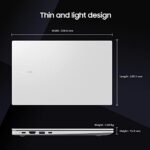 Samsung Galaxy Book2 Intel 12th Gen core i5 39.6cm (15.6") FHD LED Thin & Light Laptop (8 GB/512 GB SSD/Windows 11/MS Office/Intel Arc Graphics 4GB/Backlit Keyboard/Silver/1.6Kg), NP750XEE-XB1IN  : Electronics - Image 3