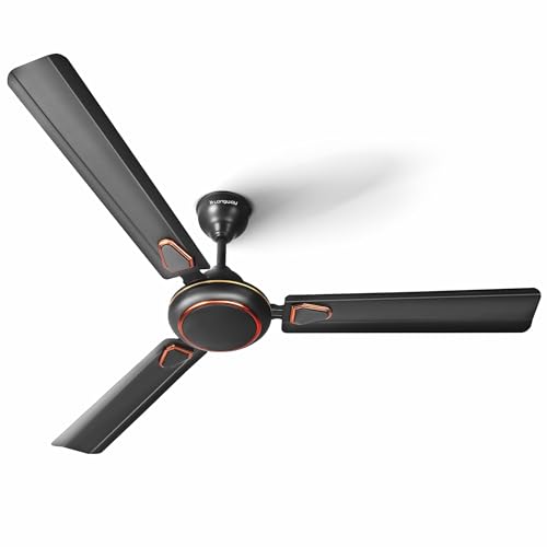 31nurT2LUL.jpg Buy LONGWAY Kiger P1 1200 mm/48 inch Ultra High Speed 3 Blade Anti-Dust Decorative Star Rated Ceiling Fan (Smoked Brown, Pack of 1) Online at Low Prices in India - - Image 1