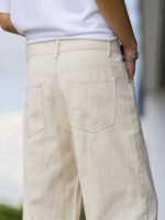 Buy JVX Men Mid Rise Jeans | Looses Fit Denimjeans | Baggyjeans (Njj-04) (Numeric, 36, Cream) - Image 8