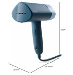 PHILIPS Handheld Garment Steamer STH3000/20 - Compact & Foldable, Convenient Vertical Steaming, 1000 Watt Quick Heat Up, up to 20g/min, Kills 99.9%* Bacteria (Reno Blue), Small   - Image 10