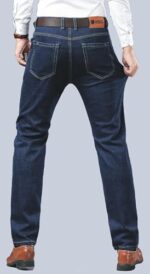 Buy URBAN POCKETS Jeans for Men | Denim Pants with Straight Fit & Formal Look (Regular-D.Blue-U08-32) - Image 4