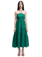 Buy Tokyo Talkies Women's Cotton Blend Maxi Dress (TTJ6009540_Proud Peacock_L)