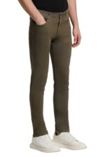 Buy Peter England Men's Tapered Jeans (PJTFASTFI66460_Olive - Image 2