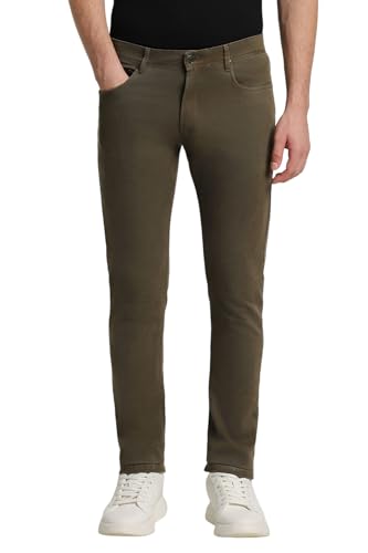Buy Peter England Men's Tapered Jeans (PJTFASTFI66460_Olive