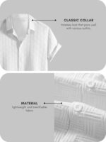 Leriya Fashion Men's Regular Fit Shirt White  : Clothing & Accessories - Image 5