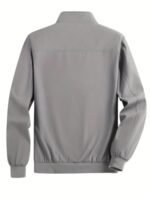 Buy EAGLESTAR Men's Polyester Standard Length Bomber Jacket (IN, Alpha, L, Regular, Standard, grey) - Image 6