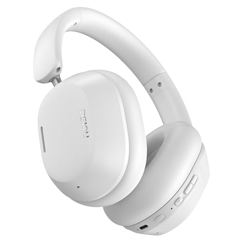 31zr9t0Fd2L.jpg Noise Newly Launched Airwave Max 5 Wireless Over Ear Headphones with Adaptive Hybrid ANC (up to 50dB), HFA Tech, 80H Playtime, Dual Pairing(Calm White) : Musical Instruments - Image 1