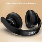 boAt Rockerz 450, 15 HRS Battery, 40mm Drivers, Padded Ear Cushions, Integrated Controls, Dual Modes, On Ear Bluetooth Headphones, Wireless Headphone with Mic (Luscious Black)  : Electronics - Image 7