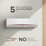 Godrej 2 Ton 5 Star, 5 Years Comprehensive Warranty, AI Powered, 5-In-1 Convertible Cooling, 4 Way Air Swing, Heavy Duty Cooling At 52°C, Inverter Split AC (Copper, EI 24LINV5R32-WWR, White)  : Appliances - Image 7