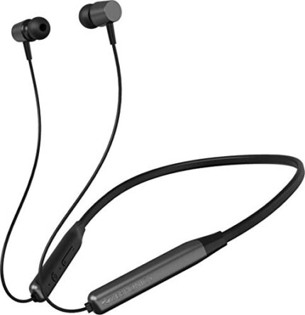 ZEBRONICS Zeb Evolve Wireless Bluetooth in Ear Neckband Earphone, Rapid Charge, Dual Pairing, Magnetic earpiece,Voice Assistant with Mic (Gray)  : Musical Instruments