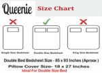 Queenie 144 Tc 100% Cotton Rajasthani Traditional Printed Bedsheet for Double Bed with 2 Pillow Covers  : Home & Kitchen - Image 3