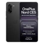 OnePlus Nord CE5 | Massive 7100mAh Battery | MediaTek Dimensity 8350 Apex | Powered by OnePlus AI | 8GB + 128GB | Black Infinity  