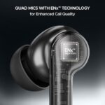 boAt Airdopes 141 Pro Buds, 13mm Drivers, Metallic Finish, 60HRS Battery, 4Mics ENx, Fast Charge, IPX5, v5.3 Bluetooth TWS in Ear Earbuds Wireless Earphones with mic (Obsidian Black)  : Electronics - Image 8