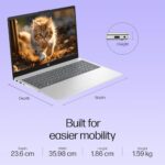 HP 15, 13th Gen Intel Core i3-1315U (12GB DDR4, 512GB SSD) FHD, Anti-Glare, Micro-Edge, 15.6''/39.6cm, Win11, M365 Basic(1yr)* Office24, Silver, 1.59kg, fd0573TU, FHD Camera w/Shutter Laptop  : Electronics - Image 9