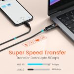 Portronics Bridge Y USB 3.0 to Type C OTG Adaptor, 10Gbps High Speed Data Transfer, Thunderbolt to USB Adapter, Compatible for All Type C Devices, Smartphone, Laptops, Tablets, Chargers, MacBook  : Computers & Accessories - Image 4