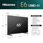 Hisense 164 cm (65 inches) E6N Series 4K Ultra HD Smart LED Google TV 65E6N (Black)  : Electronics - Image 4