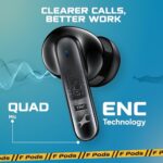 Fastrack Fpods FX101|BT5.4 TWS Earbuds, 40Hrs Playtime, Quad mic ENC for Crystal Clear Calls, Low Latency Gaming Mode Upto 50ms,NitroFast Charge  : Electronics - Image 4