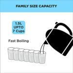 Butterfly EKN 1.5 Litre Stainless Steel Electric Kettle | 1500 W | 360� Swivel Power Base | Auto Shut Off | For Hot Water, Tea, Coffee, Noodles | Dry Boil Protection |  : Home & Kitchen - Image 9