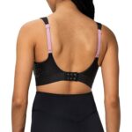 Buy Triumph Wire-Free Sports Bra for Women| Non-Padded Activewear | Breathable Stretch Fabric | Adjustable Straps | Hook and Eye Closure | Workout for Gym Yoga Running Fitness | Black | 32C | Pack of 1 - Image 2