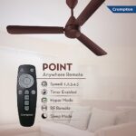 Buy Crompton Energion Hyperjet 1200mm BLDC Ceiling Fan | Point Anywhere Remote Control | BEE 5 Star Rated Energy Efficient | Superior Air Delivery | Anti-Rust | 2 Year Manufacturer Warranty | Brown Online at Low Prices in India -  - Image 5