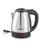 Milton Euroline Go Electro 2.0 Stainless Steel Electric Kettle, 1 Piece, 2 Litre, Silver, Power Indicator, 1350 Watts, Auto Cut-off, Detachable 360 Degree Connector, Boiler for Water, Instant Noodles  : Home & Kitchen
