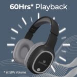 ZEBRONICS THUNDER Bluetooth 5.3 Wireless Headphones with 60H Backup, Gaming Mode, Dual Pairing, ENC, AUX, Micro SD, Voice assistant, Comfortable Earcups, Call Function(Black)  : Electronics - Image 4